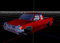 environment mapped pickup truck